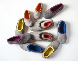 THINH GIA HUY - Tgh - Vải Xăm Kim (felt) - Dép Mùa Đông 07